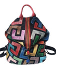 Genuine Leather Multi Color Backpack