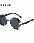 Steampunk Vintage Round Sun Glasses