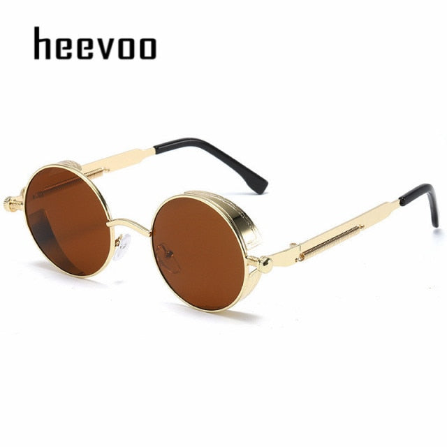 Steampunk Vintage Round Sun Glasses