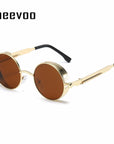 Steampunk Vintage Round Sun Glasses
