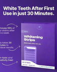 Teeth-whitening strips for fresh breath and thorough dental cleaning