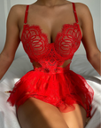 Crochet Tutu Lace Lingerie Set