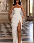 Casual long-sleeved slim-fit suspender maxi dress