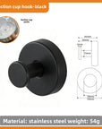 Stainless Steel Suction Cup Hook for Household Kitchen Bathroom