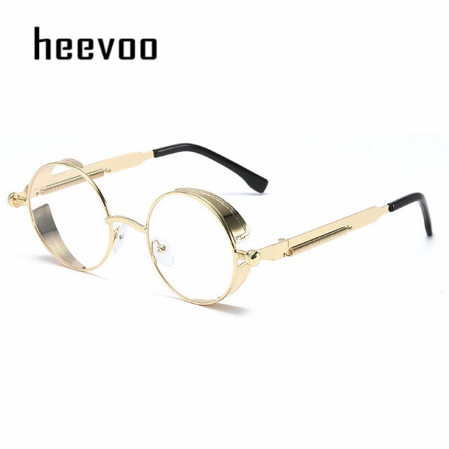 Steampunk Vintage Round Sun Glasses