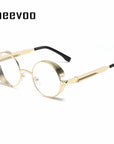 Steampunk Vintage Round Sun Glasses