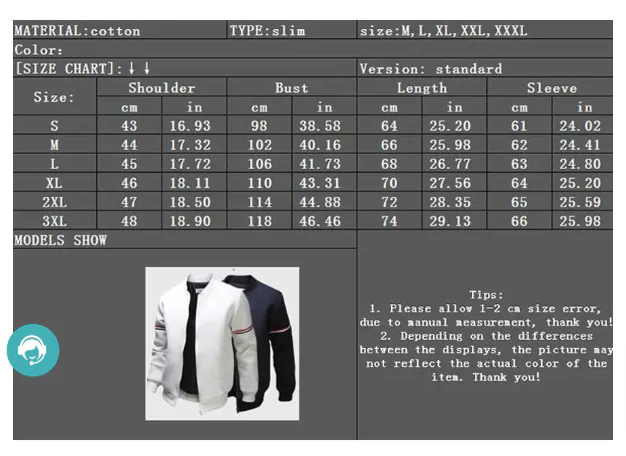 Men's Casual Bomber Sweaters