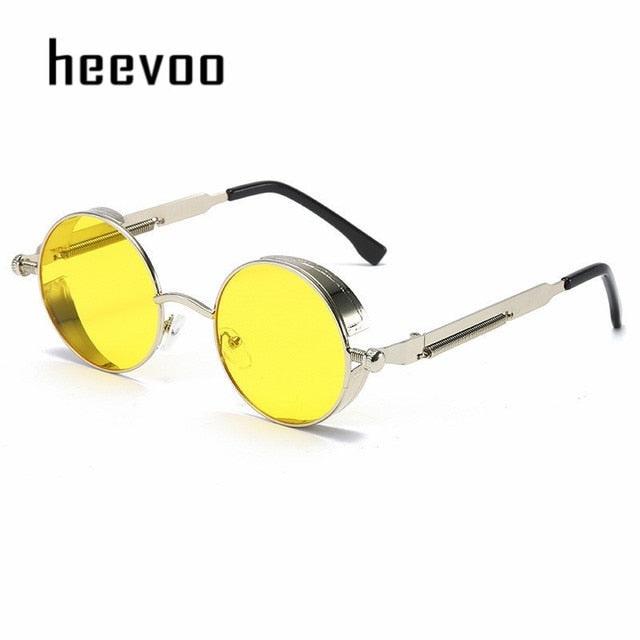 Steampunk Vintage Round Sun Glasses