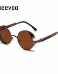 Steampunk Vintage Round Sun Glasses