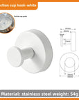 Stainless Steel Suction Cup Hook for Household Kitchen Bathroom