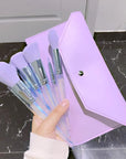 Purple Makeup Brush Set