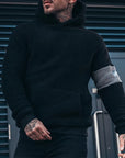 Men's Plush Hooded Sweater