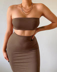 Bodycon Tube Skirt Set