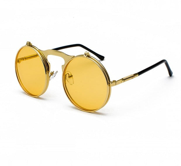 Vintage Steampunk Flip Sunglasses