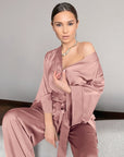 2 Piece Set Satin Sleepwear
