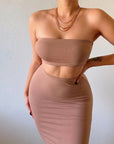 Bodycon Tube Skirt Set