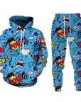 Painted Graffiti Hooded Sweater