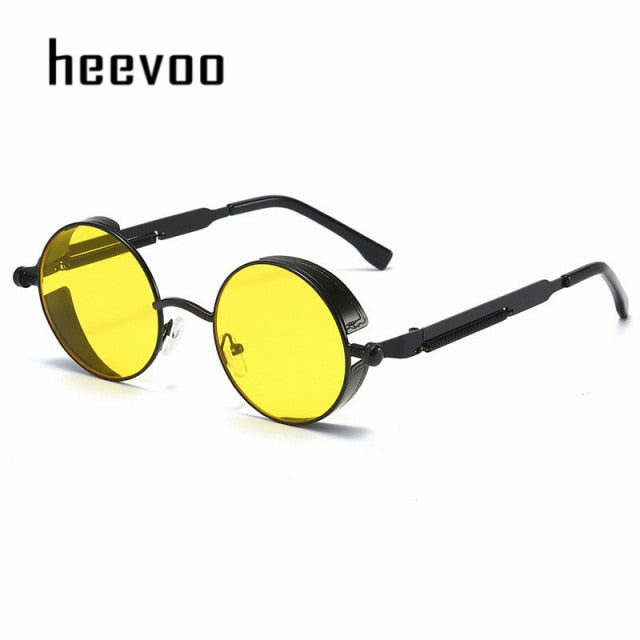 Steampunk Vintage Round Sun Glasses