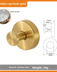 Stainless Steel Suction Cup Hook for Household Kitchen Bathroom