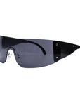 Futuristic Shields – Sleek Wraparound Sunglasses