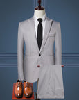 Korean Style Business Casual Men Suit