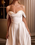 Strapless A-Line Wedding Dress With Sweetheart Neckline