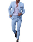 Digital Print Slim Fit Suit Set