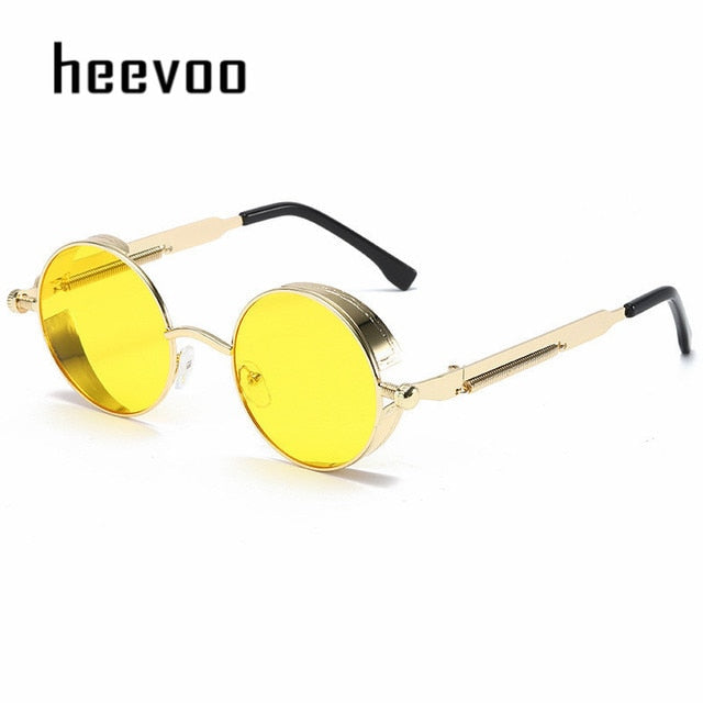 Steampunk Vintage Round Sun Glasses