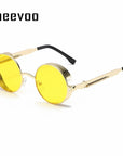 Steampunk Vintage Round Sun Glasses