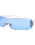Futuristic Shields – Sleek Wraparound Sunglasses