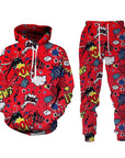 Painted Graffiti Hooded Sweater