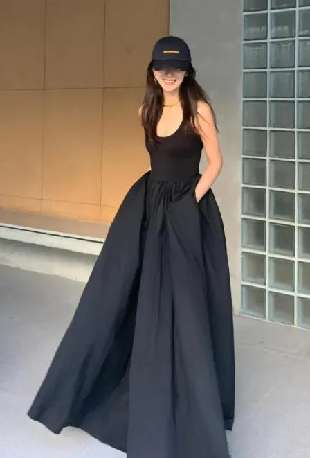 Tank-Top Maxi Dress – Streetwear-Inspired Gown