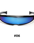 Futuristic Narrow Cyclops Sunglasses