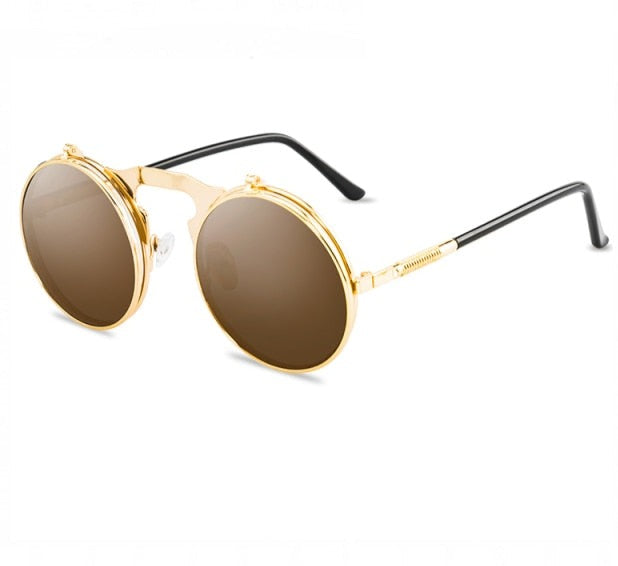 Vintage Steampunk Flip Sunglasses