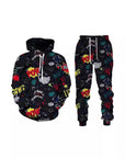 Painted Graffiti Hooded Sweater