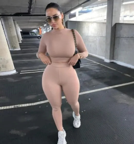 Women's Sexy Bodycon Two-Piece Set