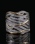 Two-Tone Zirconia Wrap Ring — alternate product view 8