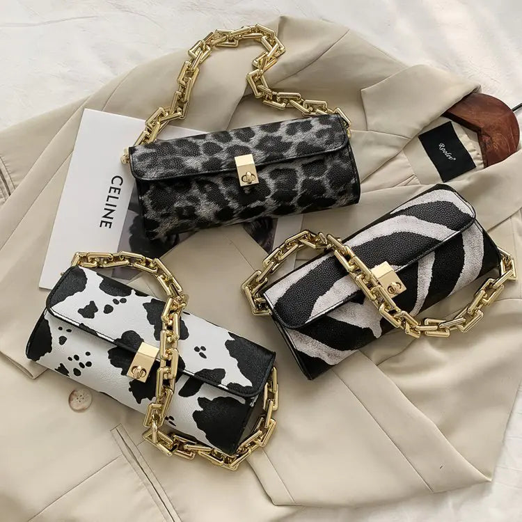 Safari Untamed Animal Print Shoulder Bag