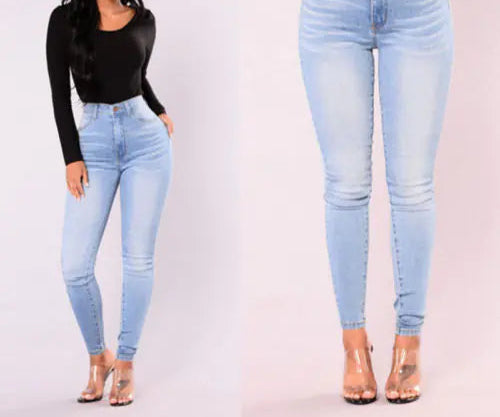 High-Waisted Skinny Jeans – Sculpting, Stylish & Flattering