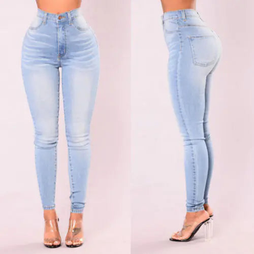 High-Waisted Skinny Jeans – Sculpting, Stylish & Flattering