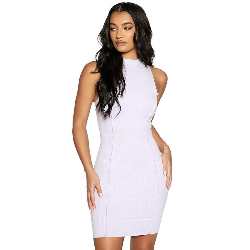 Racer Back Bodycon Mini Dress – Bold, Sexy & Flattering