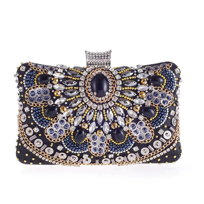 Handmade Beaded Clutch – Luxe Embellished Evening Bag