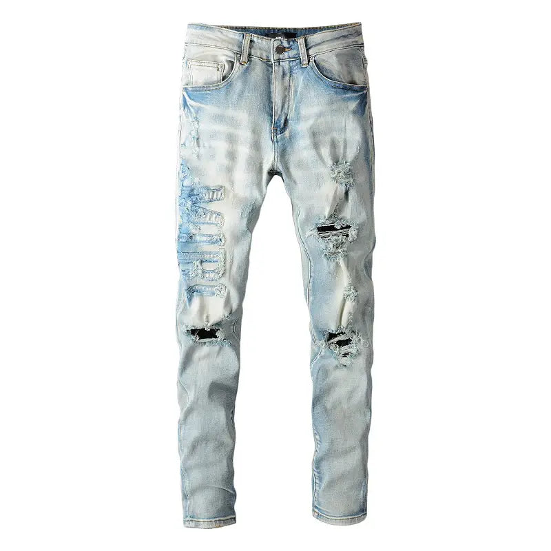 Men's Slim Fit Washed Jeans