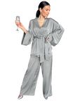 2 Piece Set Satin Sleepwear
