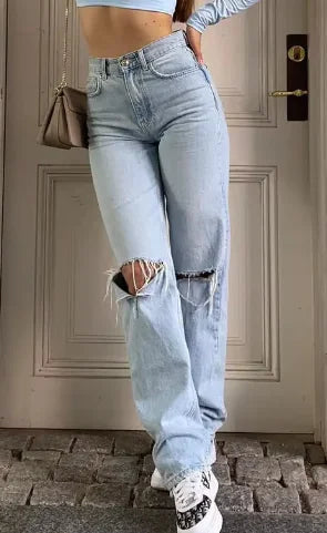 Women's Commuter Light Blue Denim Jeans