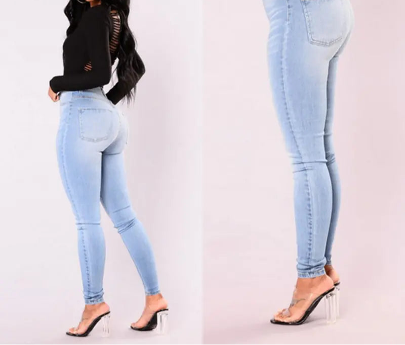High-Waisted Skinny Jeans – Sculpting, Stylish & Flattering