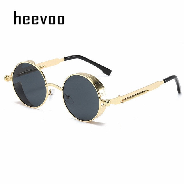 Steampunk Vintage Round Sun Glasses