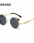 Steampunk Vintage Round Sun Glasses