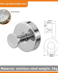 Stainless Steel Suction Cup Hook for Household Kitchen Bathroom