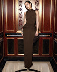 Elegant Sleeveless Bodycon Long Dress
